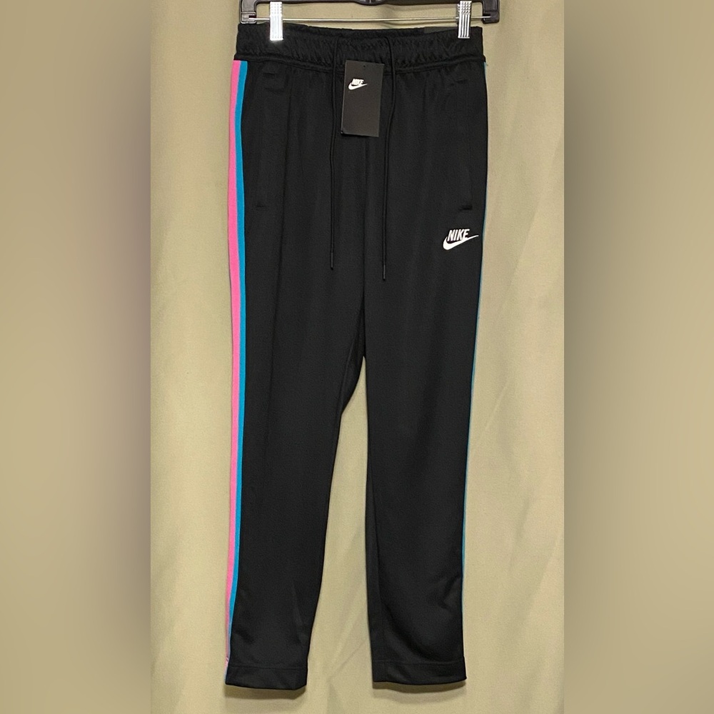Nike Sportswear TRIBUTE OH Jogger Pants Black Sprit Teal size Small NWT